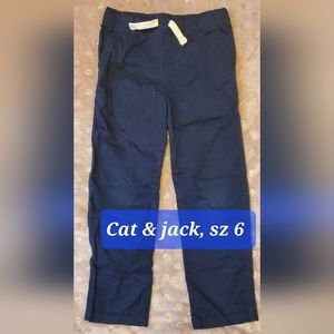 Cat & Jack strait leg blue boys pants, sz 6